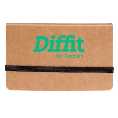 Mini Recycled Sticky Pack with Sticky Notes and Business Card Holder